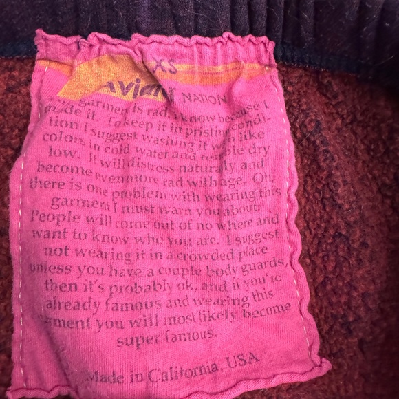 Aviator Nation Tie Dyed Bolt Classic Sweatpants, Size XS - Picture 3 of 3